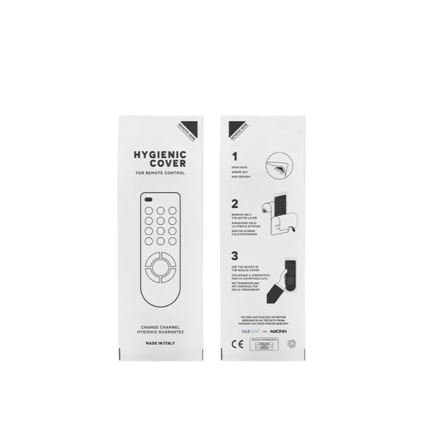 HC2709S.jpg Hygiene guarantee sachet for remote control, 9x25/27cm - 500pcs | Amonn