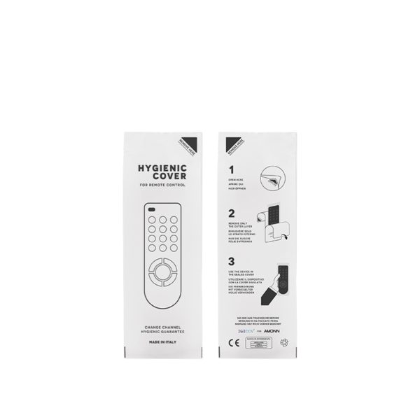 HC2308S.jpg Hygiene guarantee sachet for remote control, 8x23/25cm - 500pcs | Amonn