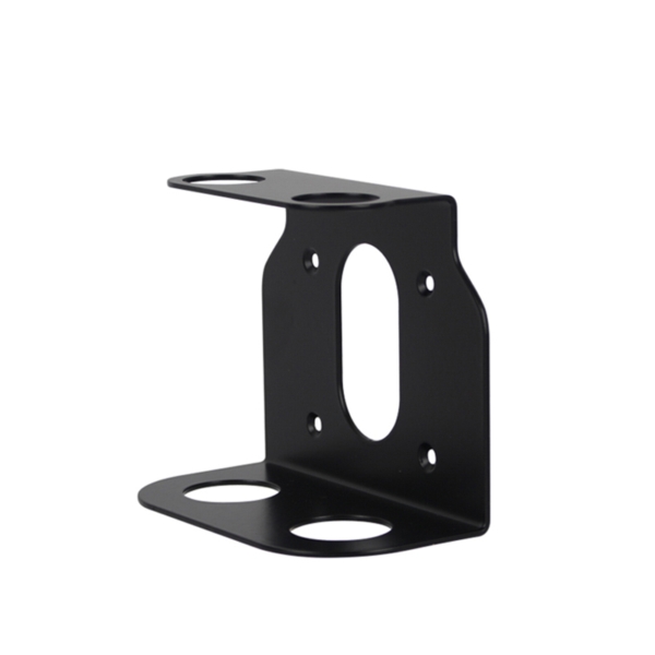 Basic double wall bracket in black stainless steel for Large 300ml dispenser | Amonn