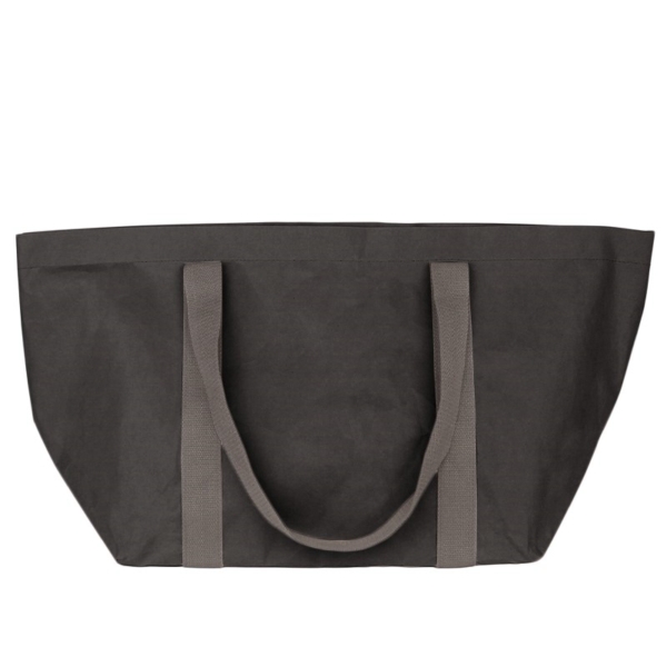 SPA and beach bag made of black recycled cellulose fibre | Papery - Fresh Minimal Design