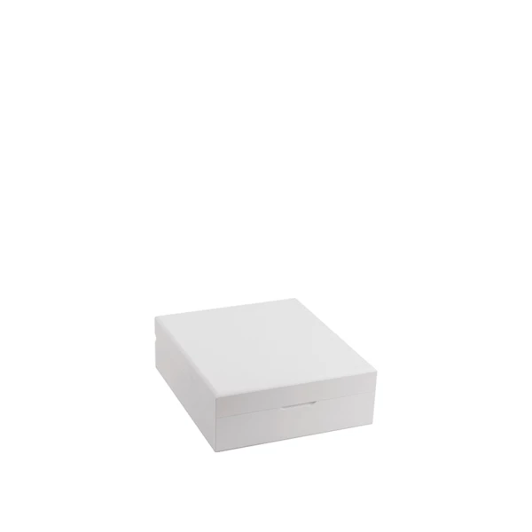    White acrylic capsule and sachet holder box - 15,7x18xh6cm | Amonn  