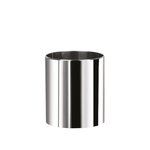 Round bin in polished steel - 7L | Amonn