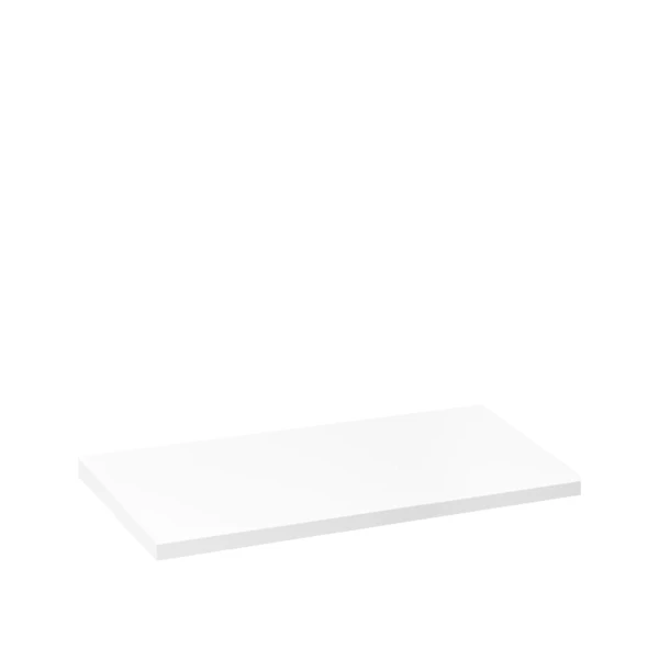 ERE0120.jpg Linear 1.0 tray in white plexiglass - 25x14x1cm