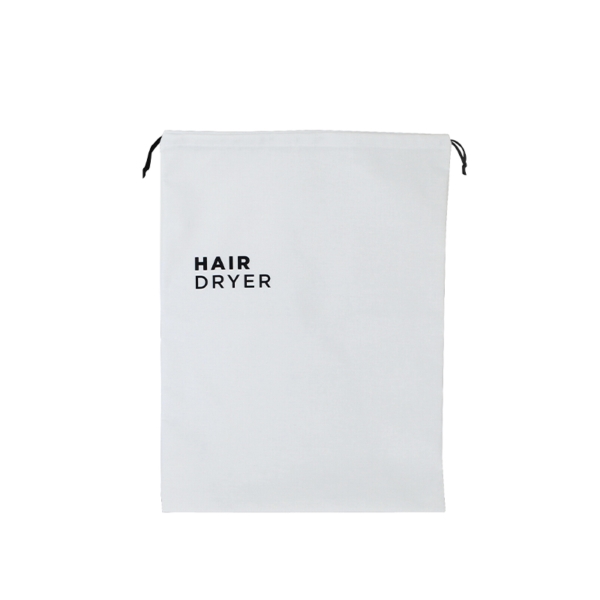 White cotton bag for hair dryer - 10pcs | Amonn