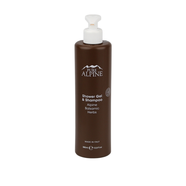 Pure Alpine Deluxe Shampoo und Duschgel in Artem® Spender - 380ml/18Stk