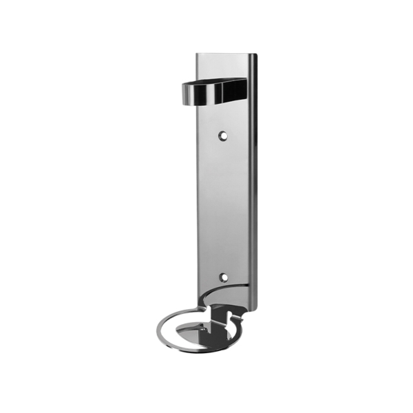 Ring single wall bracket in polished stainless steel for Black&White 500ml dispenser | Amonn