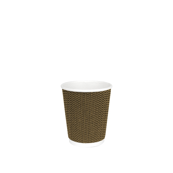 88218MN.jpg Biodegradable cardboard cup with brown 3D pattern, 240ml - 500pcs | Amonn