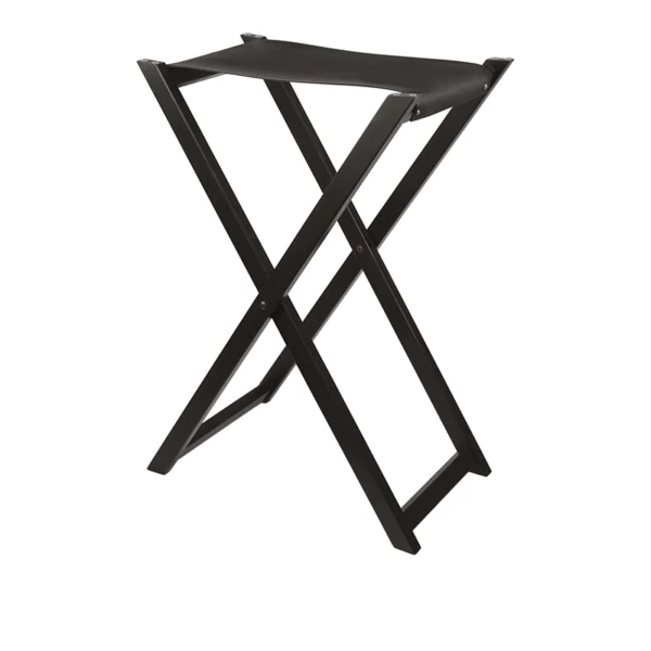 Reggivassoio richiudibile in legno nero - 60x40xh70cm | Wood Line