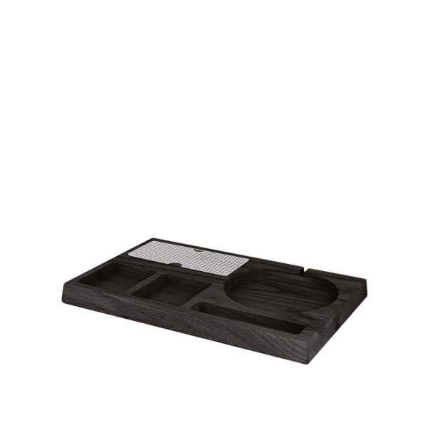Black wooden base for kettle - 37x24xh3cm | Amonn