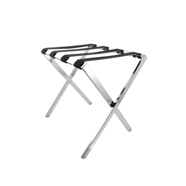 67105ACNO.jpg Foldable luggage rack in shiny steel - 60x48xh53cm | Amonn