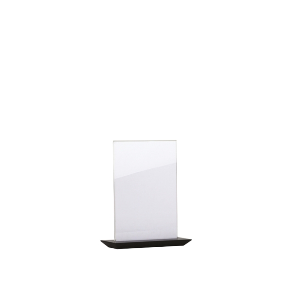 Information display for desk in black wood, for A4 format | Wood Line