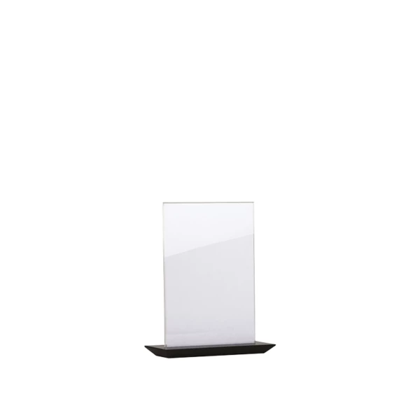 Info-Aufsteller aus schwarzem Holz, für A4-Format | Wood Line