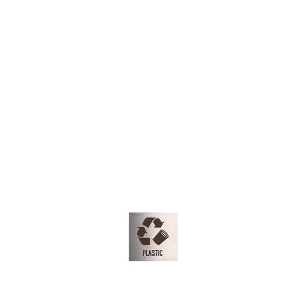 Tag with 'Plastic' symbol for bin mod. SD27010 / SD37009