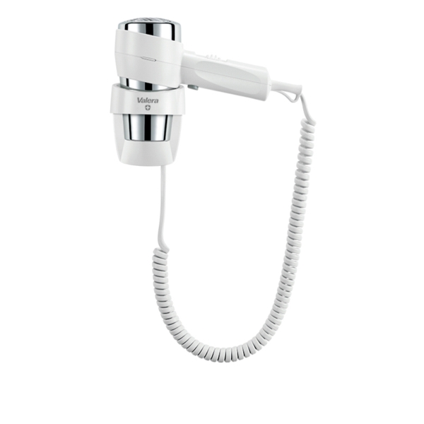 Action Super Plus 1800 wall-mounted hair dryer, color white and chrome | Valera