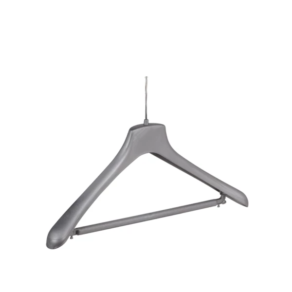 Gruccia in plastica argento con asta, chiodo nichelato - 100pz | Amonn