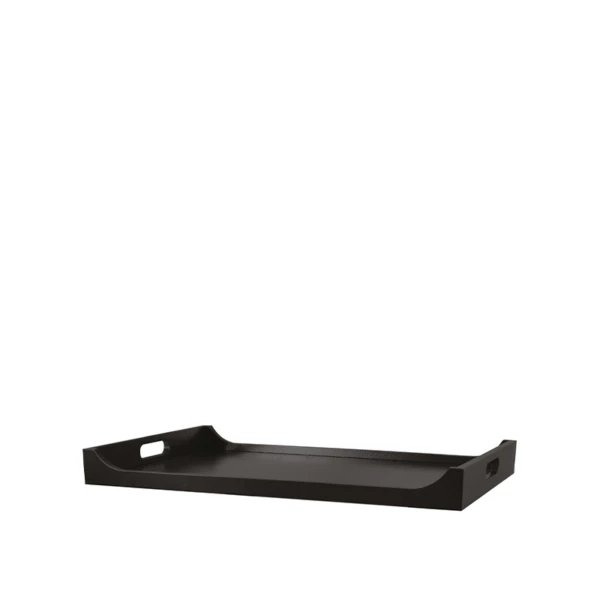 Vassoio in legno nero - 60x40xh5,5cm | Wood Line