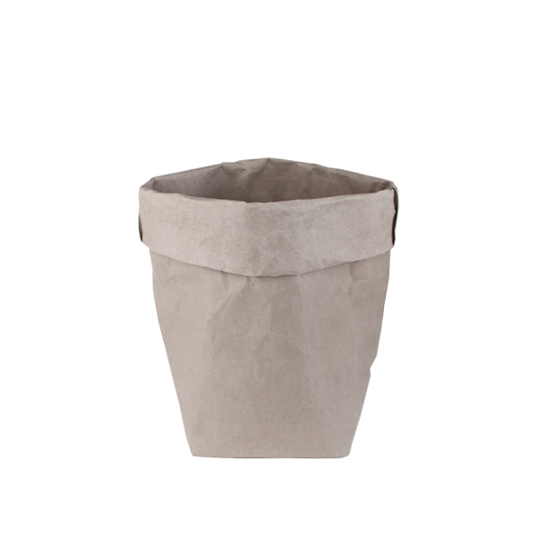 Bin in gray recycled cellulose fibre - 6L | Papery - Fresh Minimal Design
