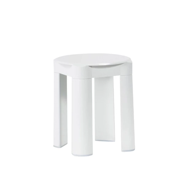 67319BO.jpg Sgabello bagno in ABS bianco | Amonn