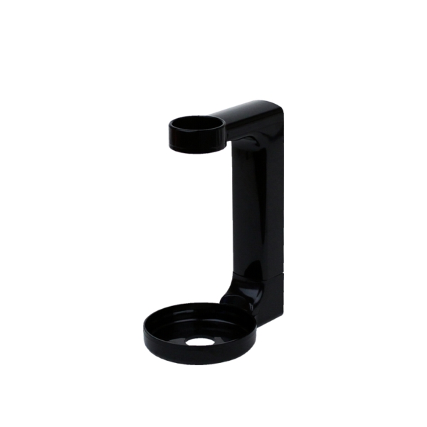 Classic single wall bracket in black plastic for Natural Wash 500ml dispenser | Amonn
