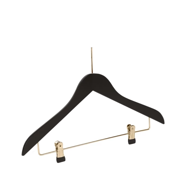 GR2GCD09.jpg Gruccia in legno di faggio nero, chiodo dorato - 50pz | Amonn