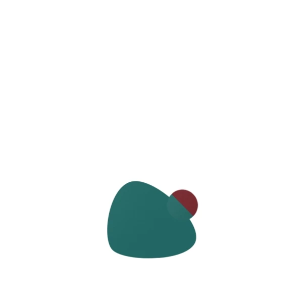 Sottobicchiere curve in ecopelle bordeaux/verde - 30pz | Amonn