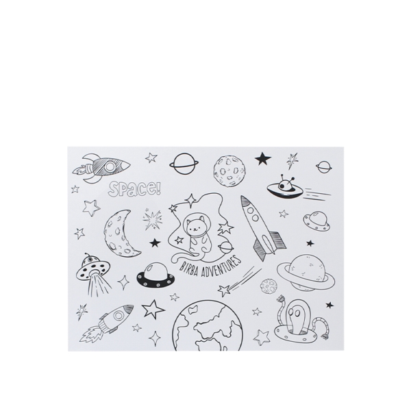 TB4030.jpg Tischset für Kinder aus Papier zum ausmalen - 100Stk | Birba Adventures