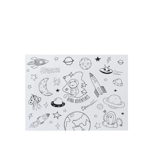    Tovaglietta bimbi in carta con figure da colorare - 100pz | Birba Adventures  