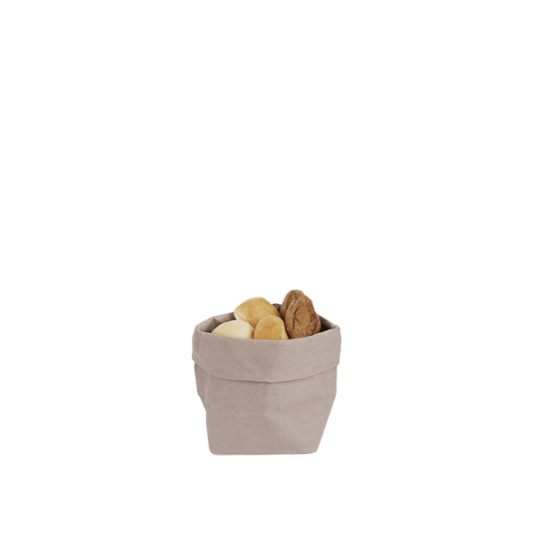 Bread holder in grey recycled cellulose fibre | Papery - Fresh Minimal Design