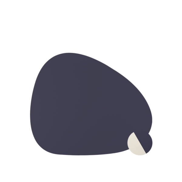 Gebogenes Platzset aus weißem/blauem Kunstleder - 30Stk | Amonn