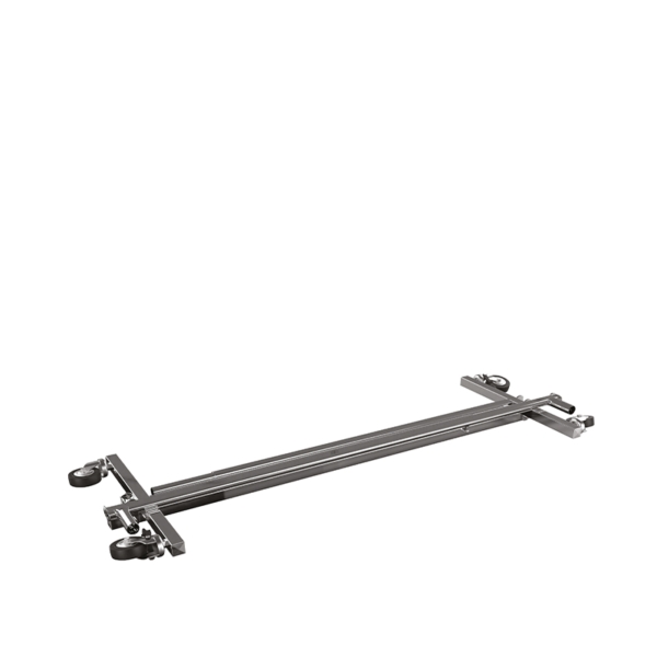 Stender porta abiti richiudibile in acciaio cromato, 150 (+80) x h 132/202 cm | Amonn