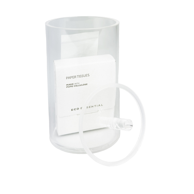   Coffret Cylinder in plexiglass trasparente con pomello | Amonn  