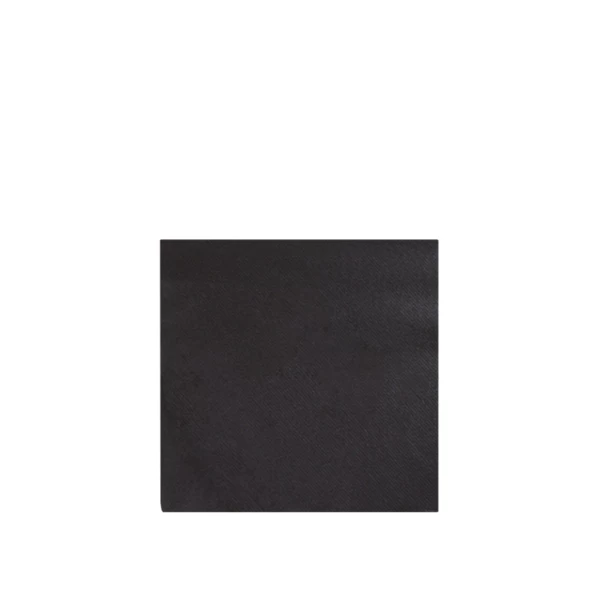    Tovagliolo in Spunlace biodegradabile e compostabile, nero, 40x40cm, piegato a 4 - 1200pz | Amonn  