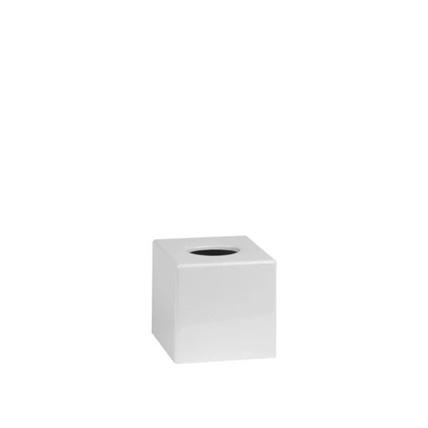 65013BO.jpg Porta veline cubico in ABS bianco lucido | Amonn