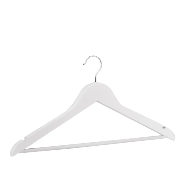 GR4GGN07.jpg Gruccia in legno di loto bianco, gancio nichelato - 50pz | Amonn