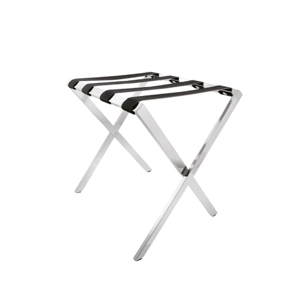    Reggivaligia richiudibile in acciaio satinato - 60x48xh53cm | Amonn  