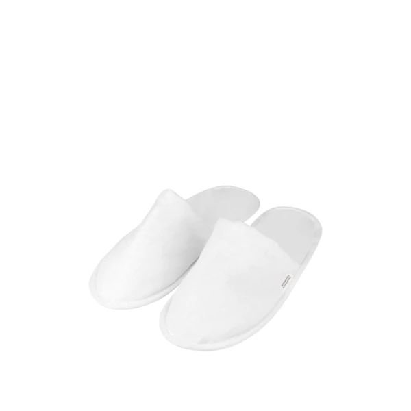 BIOLKBO.jpg Pantofola Biolook biodegradabile e compostabile, colore bianco, misura unisex - 100pz | Amonn