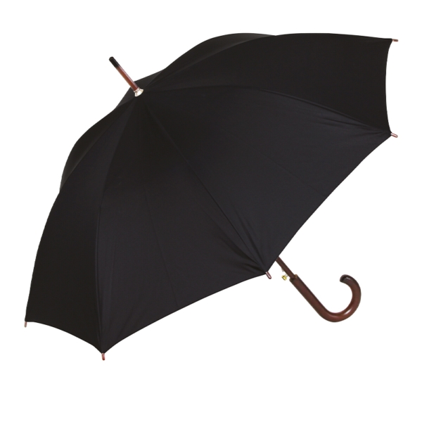 Umbrella in black nylon polyester, Ø105cm - 10pcs | Amonn