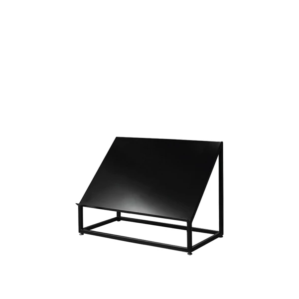 NEL04B.jpg Lesepult aus schwarzem Metall, 55x27xh40cm | Neliö-
