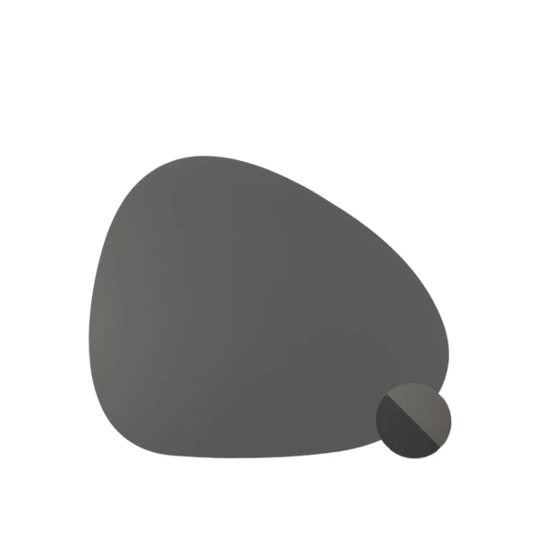    Tovaglietta curve in ecopelle nera/grigia - 30pz | Amonn  