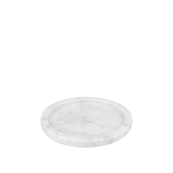 Marmor tray in white Carrara marble - Ø20cm