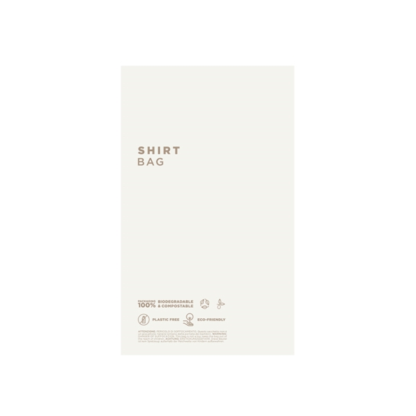 Biodegradable and compostable bioplastic shirt bag - 1000pcs | Amonn