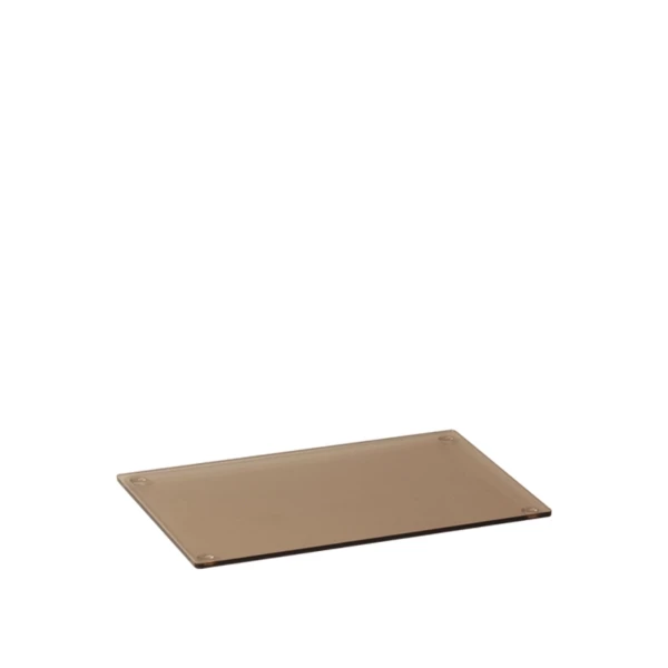    Vassoio espositore Fumè in plexiglass fumè - 18x12x0,3cm  