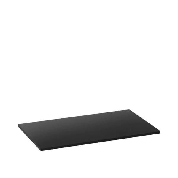 E25505G.jpg Ablage Linear 0.5 aus satiniertem schwarzem Plexiglas - 24x14x0,5cm
