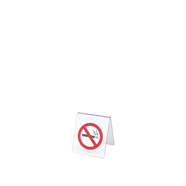 Table marker 'No Smoking' in transparent plexiglass | Amonn