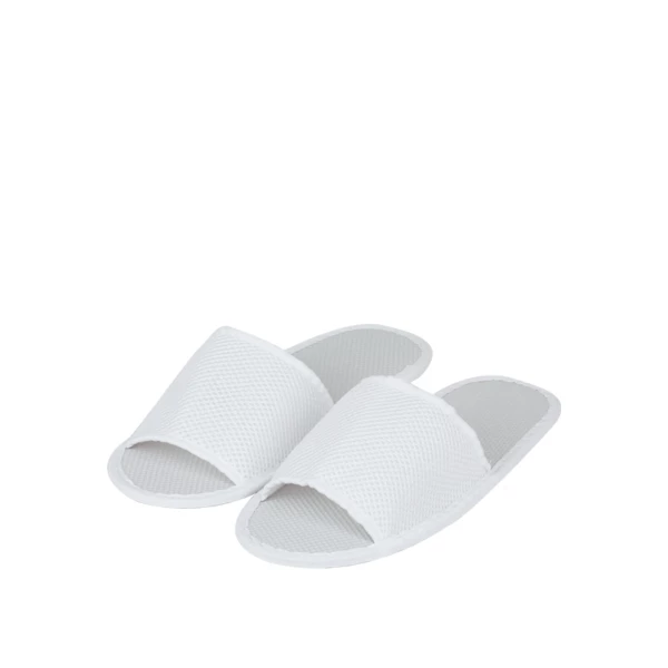 68346AQ.jpg Pantofola All Environments in poliestere waterproof bianco, misura unisex - 100pz | Amonn