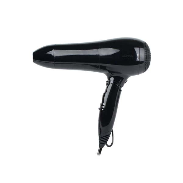 69901NO.jpg Asciugacapelli pieghevole con ioni, color nero - 2100W | Amonn