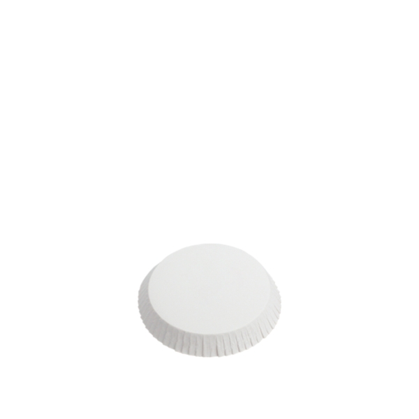 Glass cover in white cardboard, Ø9cm - 500pcs | Amonn