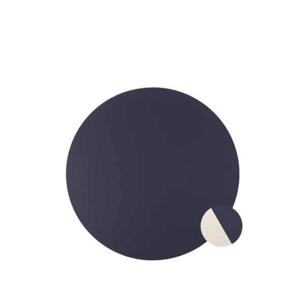 ETT38BB.jpg Rundes Platzset aus weißem/blauem Kunstleder - 30Stk | Amonn