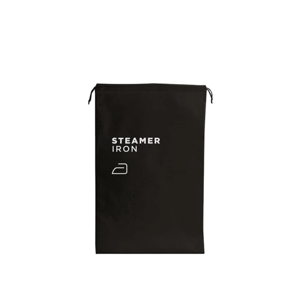 Sacchetto per stiratrice verticale o ferro da stiro in cotone nero - 25x40cm | Amonn